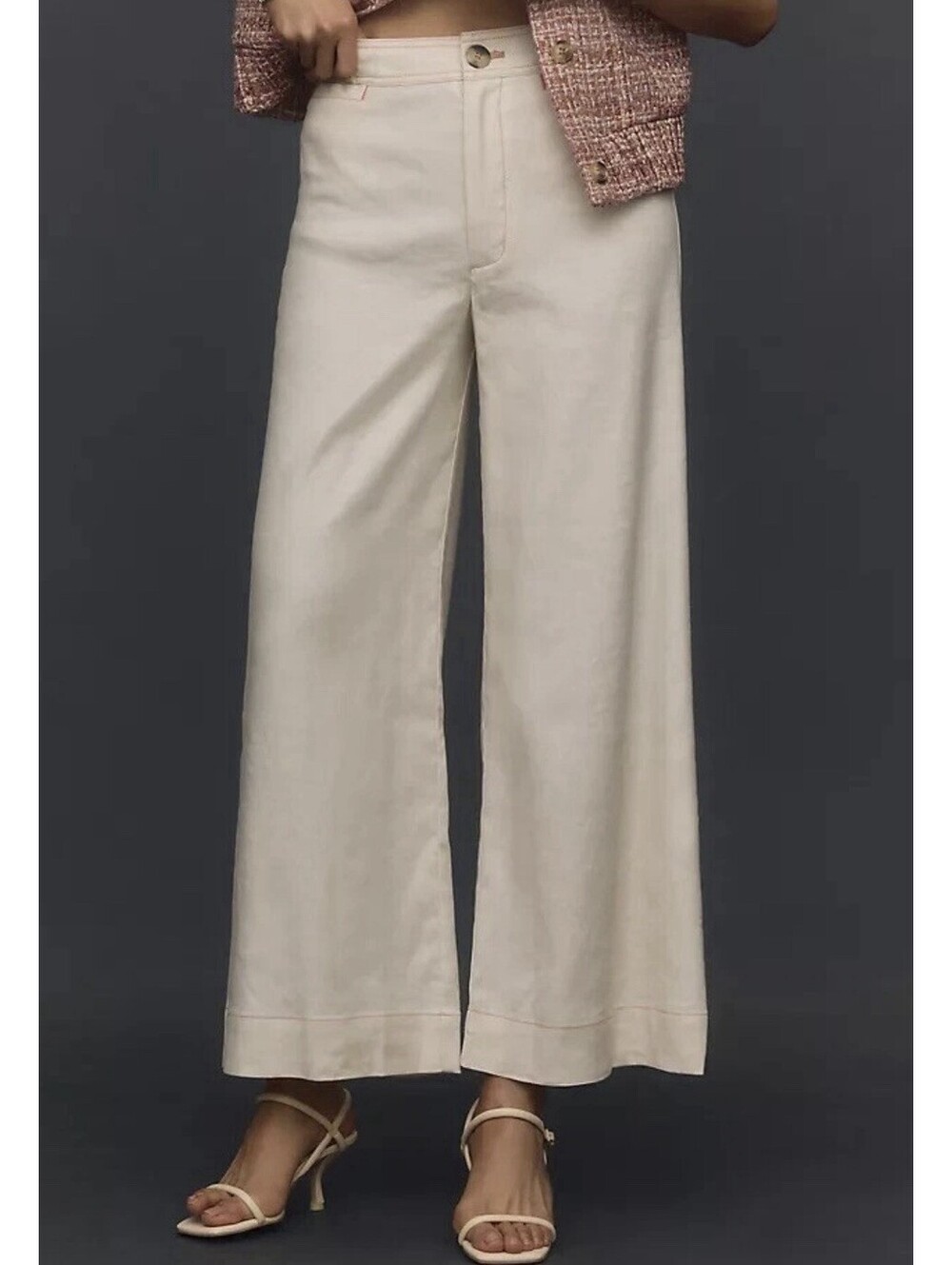 Anthropologie The Entire High Crap White Leg Pains MEAVE